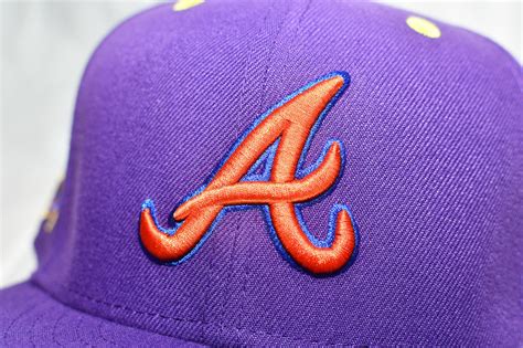 New Era Atlanta Braves Lids Hat Drop 7 1/8 Color UV ROYGBIV 2.0 Purple Fitted | eBay