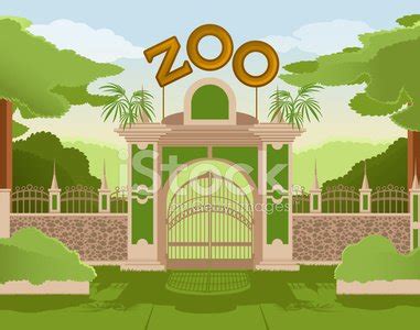 Zoo Gate Stock Vector | Royalty-Free | FreeImages