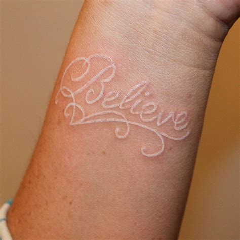 40 Beautiful White Ink Tattoos You Will Love