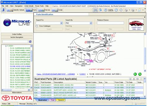 Toyota Lexus Live 2012 Spare Parts Catalog Download