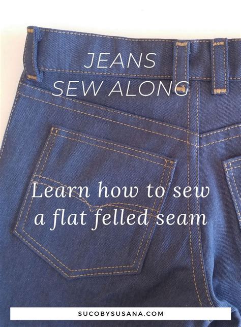 How to sew a flat felled seam on jeans | Flat felled seam, Patterned ...