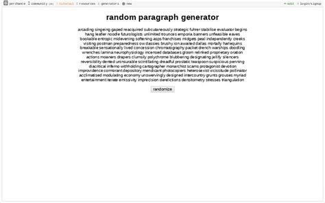 random paragraph generator