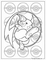 20 Raichu Coloring Pages Free PDF Printables sketch template