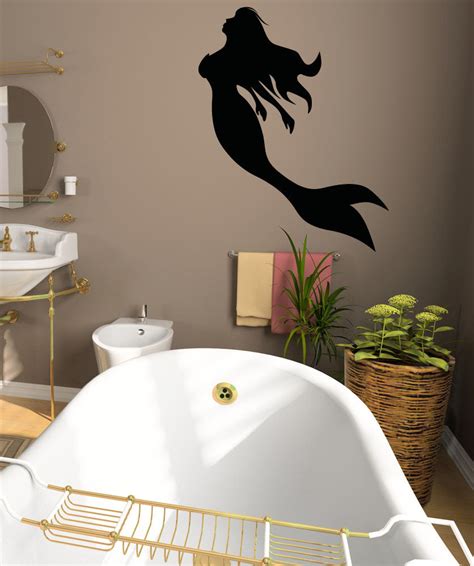 Mermaid Silhouette Wall Decal Sticker. #OS_AA1207