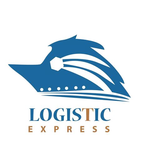 Logistics freight transportation flat simple logo design. International trade and logistic ...