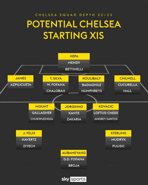 Chelsea's squad depth after Boehly madness - shown in pic