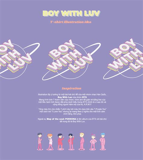 BOY WITH LUV by BTS | T-Shirt idea on Behance