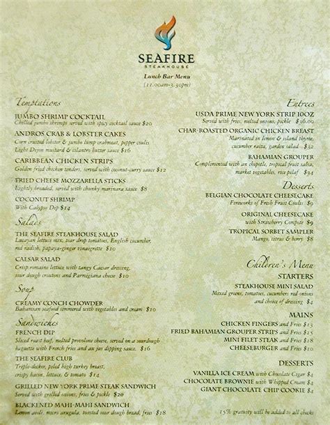 Seafire Steakhouse - Paradise Island, Bahamas