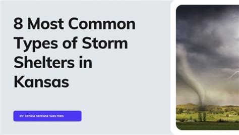 8 Most Common Types of Storm Shelters in Kansas