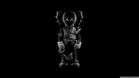 Kaws Black Art Ultra HD Desktop Background Wallpaper for & Triple ...