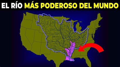 Mapa de los ríos de Estados Unidos