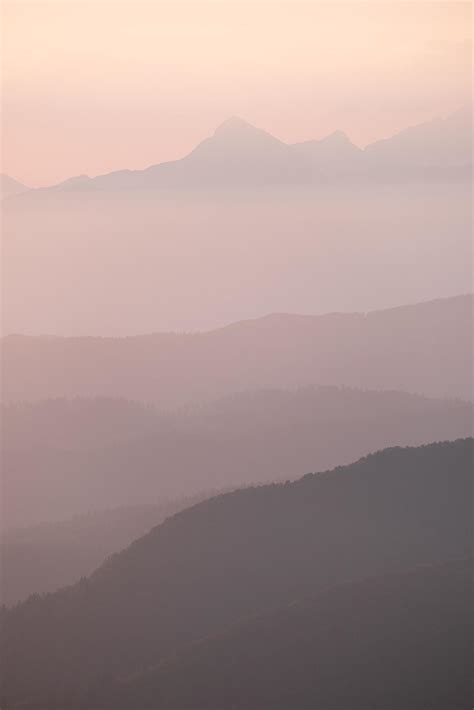 Silhouette of mountains during sunset 1248606 Stock Photo at Vecteezy