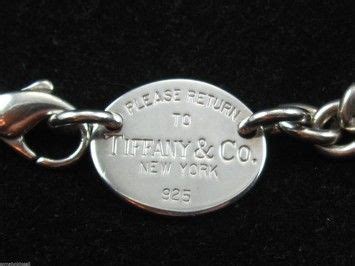 Tiffany & Co. Sterling Silver with Oval "Return To Necklace 72% off ...