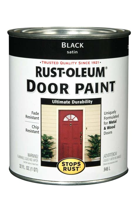 RUST-OLEUM® 238310 1-Quart Satin Black Brush-On Door Paint at Sutherlands