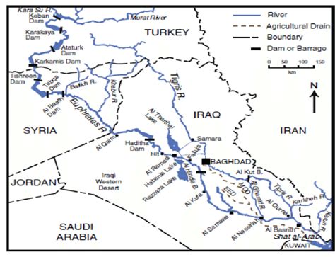 Tigris and Euphrates basin with major dams in Turkey and Syriya... | Download Scientific Diagram