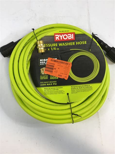RYOBI RY31HPH01 1/4 in. x 35 ft. 3,300 PSI Pressure Washer Replacement Hose [N] | eBay