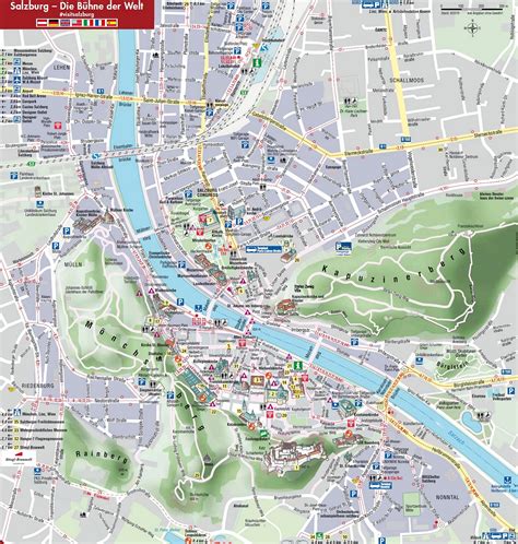 Salzburg Old Town Map