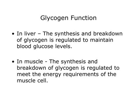 PPT - Lecture # 6 Glycogen Mobilization: Glycogenolysis PowerPoint Presentation - ID:733315