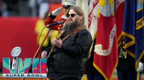 Chris Stapleton Sings the National Anthem at Super Bowl LVII - YouTube