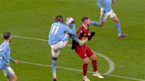 Liverpool penalty claim vs Man City: Why did VAR say Jeremy Doku and ...