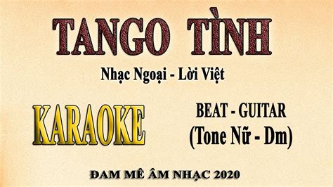 Karaoke TANGO TÌNH Tone nữ - YouTube