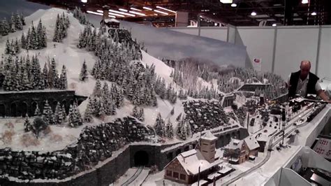 winter scenery model railway - YouTube