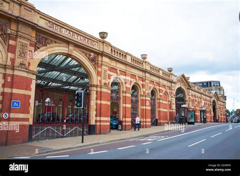 Facade of the railway station London Road Leicester UK Stock Photo ...