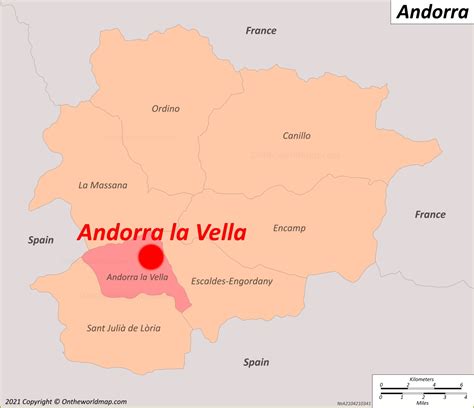 Andorra la Vella Map | Andorra | Detailed Maps of Andorra la Vella