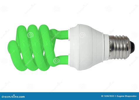 Green Energy Saving Fluorescent Light Bulb (CFL) Stock Photos - Image: 16967833