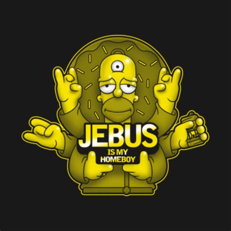 Jebus Saves - Simpsons - T-Shirt | TeePublic