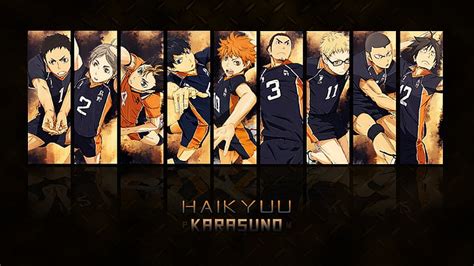 HD wallpaper: Haikyuu anime wallpaper, Haikyu!!, text, group of people ...