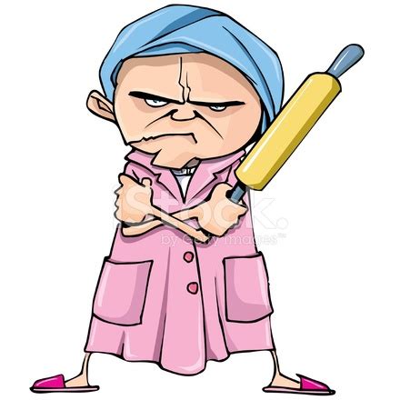 Angry Cartoon Wife Stock Vector - FreeImages.com