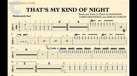 Guitar - My Kind of Night - Luke Bryan - Sheet Music, Chords & Vocals ...