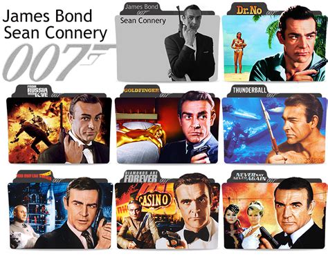 James Bond movies Sean Connery folder icons by Engelyna on DeviantArt