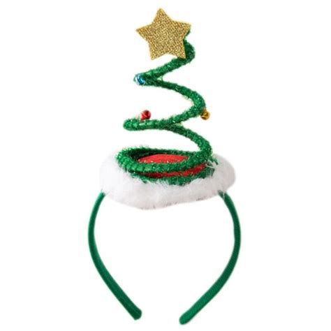 Springy Coil Headband Bell Tree Hair Hoop Christmas Hair Party Photo Props | eBay