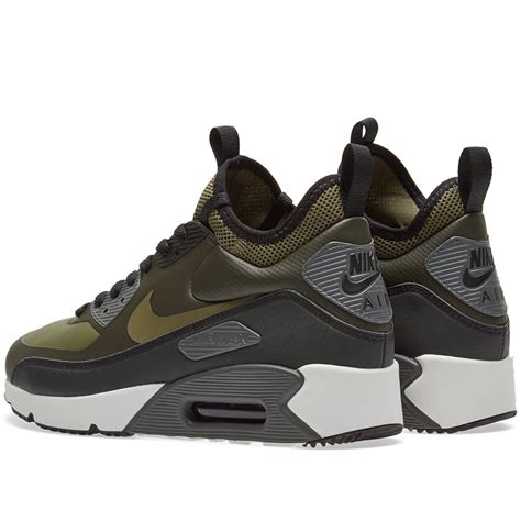 Nike Air Max 90 Ultra Mid Winter Sequoia, Medium Olive & Black | END. (HK)