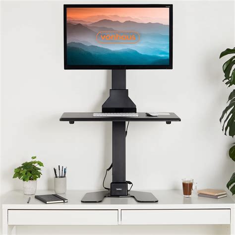 Buy Vonhaus Electric Standing Desk Converter - Height Adjustable Sit ...