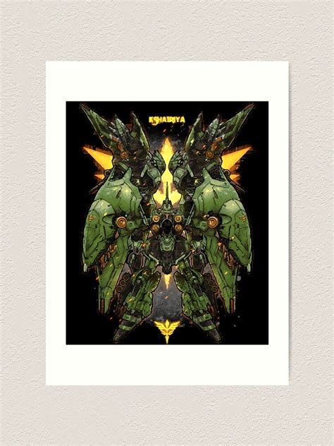 "Kshatriya Gundam anime commission" Art Print for Sale by maradona059 ...