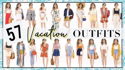 57 SUMMER VACATION Outfit Ideas! | Summer Outfits Fashion Lookbook 2018 | Miss Louie - YouTube