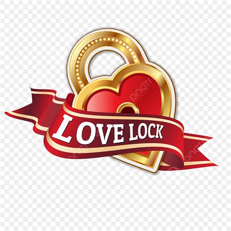 Love Concept Vector Art PNG, Love Lock Design Concept, Modern, Design ...