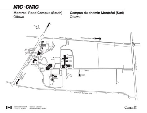 National Research Council Map - 1200 Montreal Road Ottawa • mappery