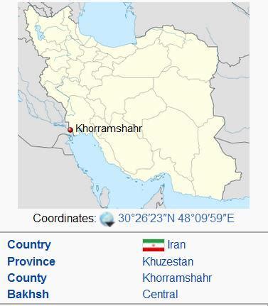 Khorramshahr Map