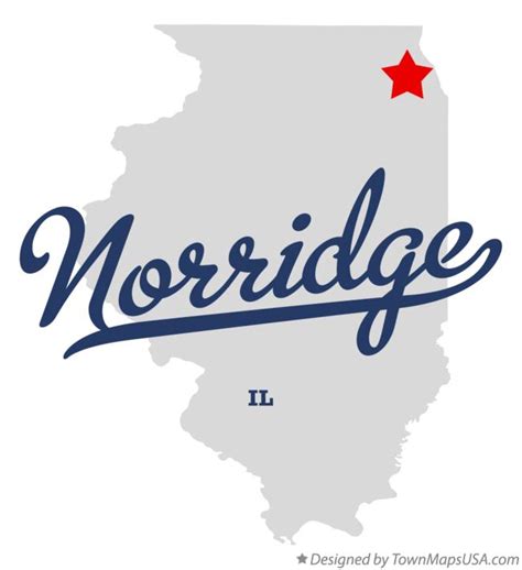 Map of Norridge, IL, Illinois