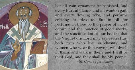 Daily Virtue Quote - St. Cyril of Jerusalem - Eucharistic Virtue | Virtue quotes, Quotes, Virtue