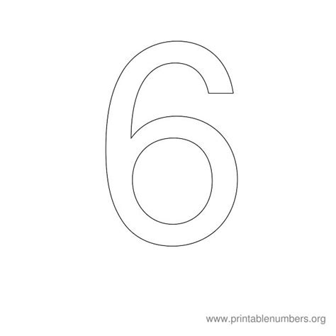 8 Best Images of Printable Number Stencils 6 - 6 Inch Number Stencils ...