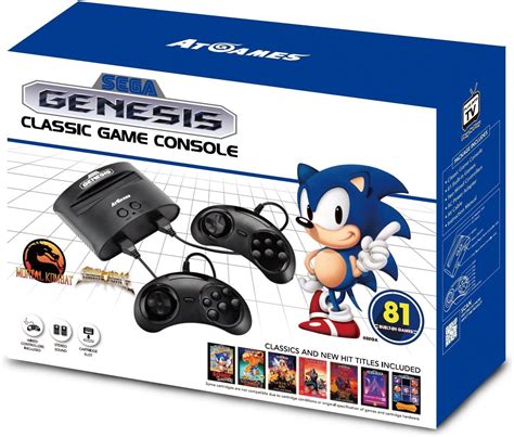 Genesis 2017 Sega Genesis Classic Video Game Console 81 Games AtGames ...