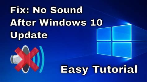 How to Fix: No Sound After Windows 10/11 Update - Sound Missing 2024 [Solved] - YouTube