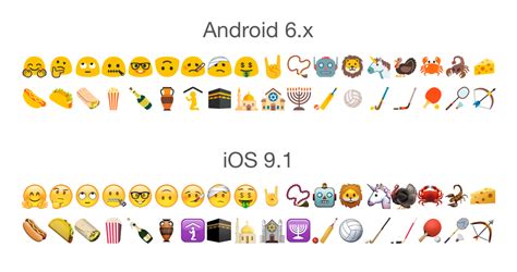 First Look: Android 6 Emoji Updates