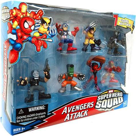 Marvel Super Hero Squad Avengers Attack Action Figure Set - Walmart.com ...