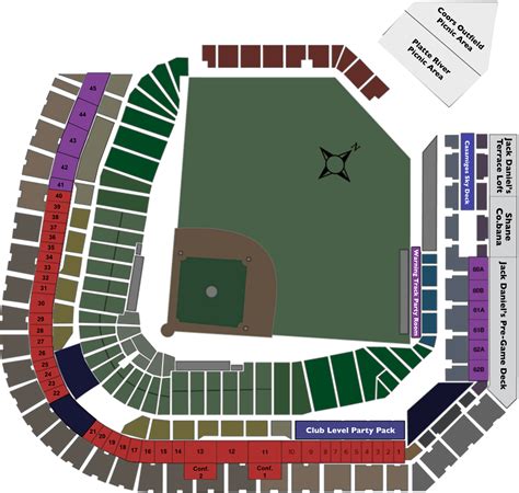 Coors Field Seating Chart & Map - oggsync.com